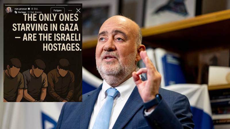 israilin berlin buyukelcisi gazzede aclik cekenler sadece israilli rehineler BNWLqsKG