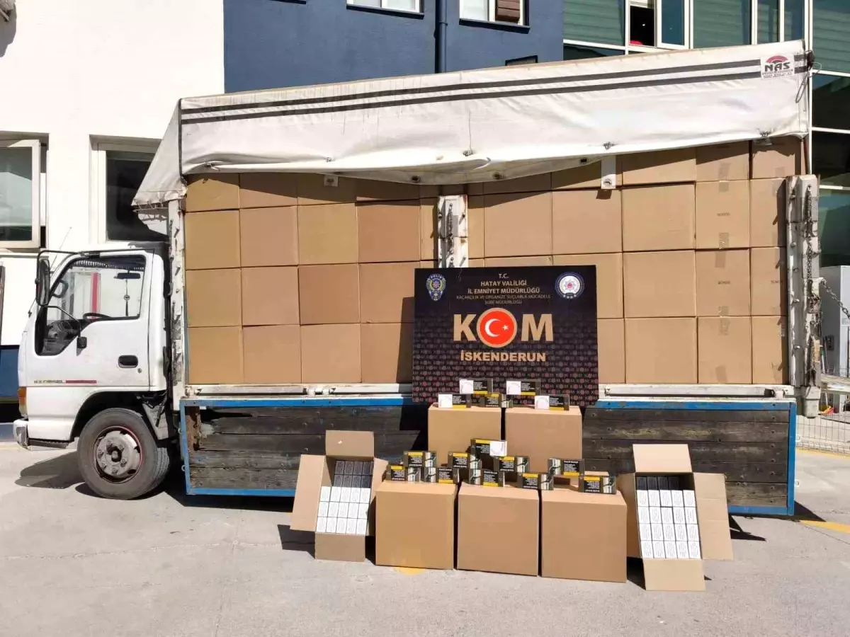 hatayda 276 milyon makaron ele gecirildi Ex6svKmU